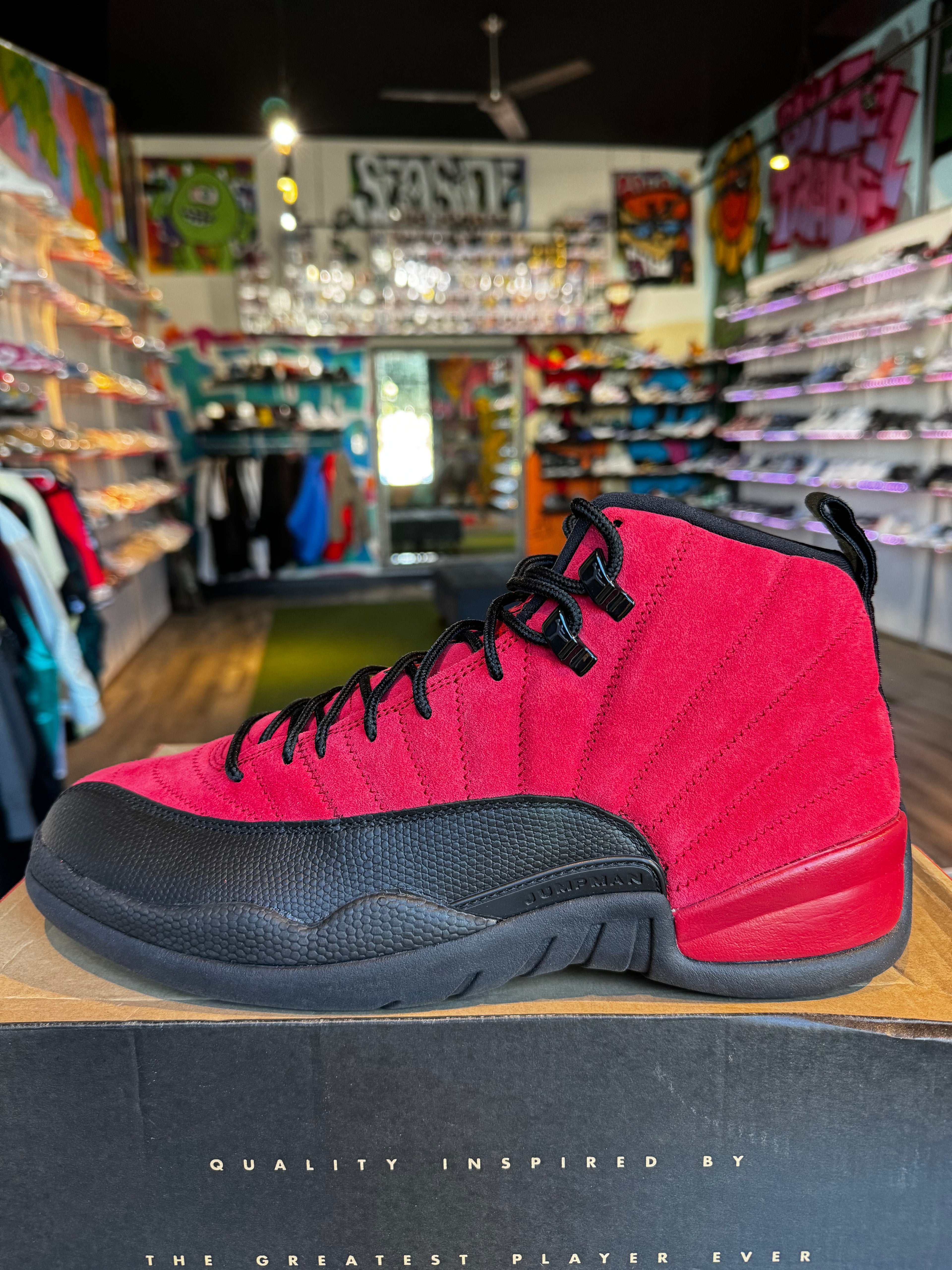 Jordan 12 reverse flu game
