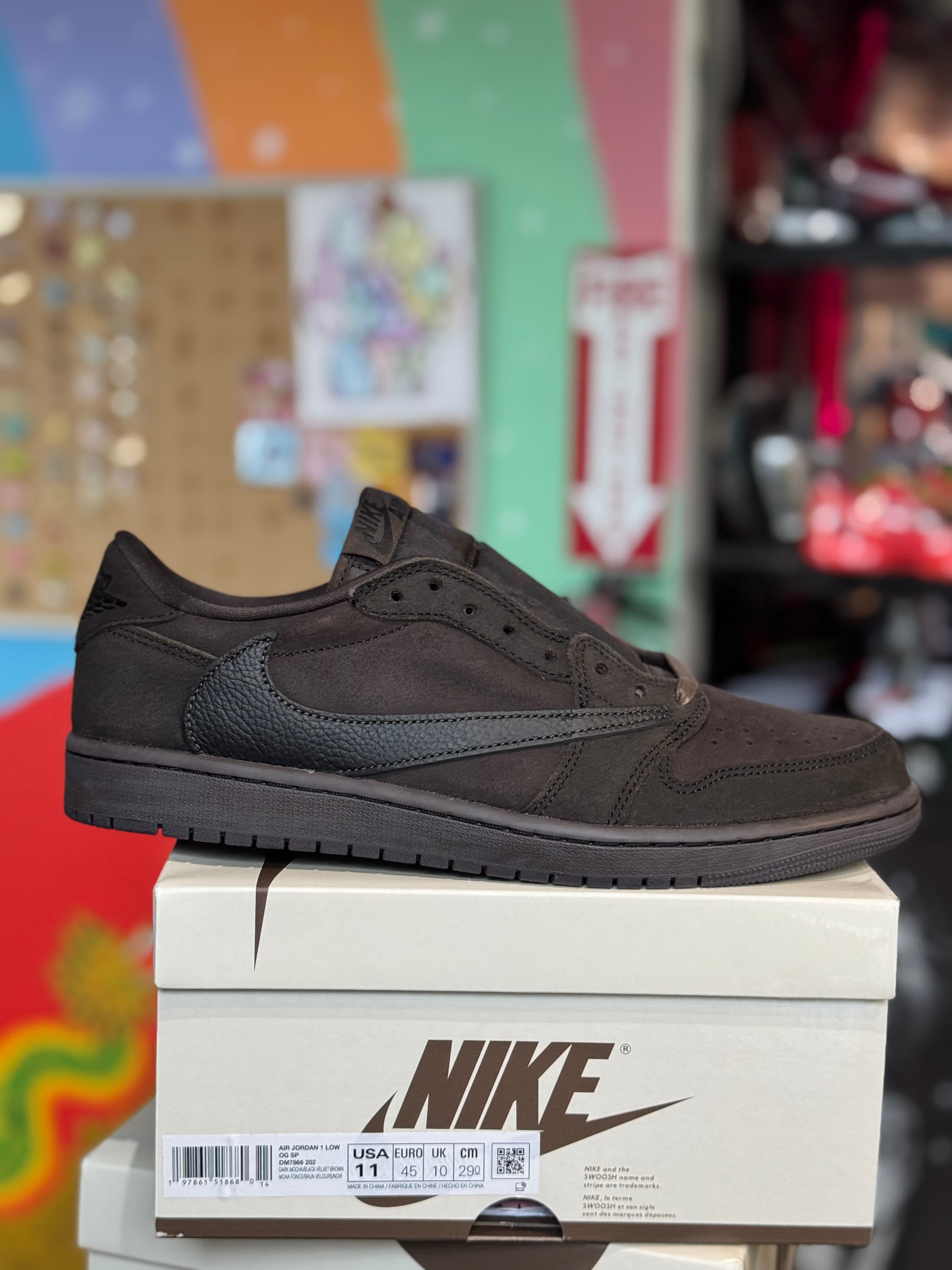Jordan 1 low TS velvet brown